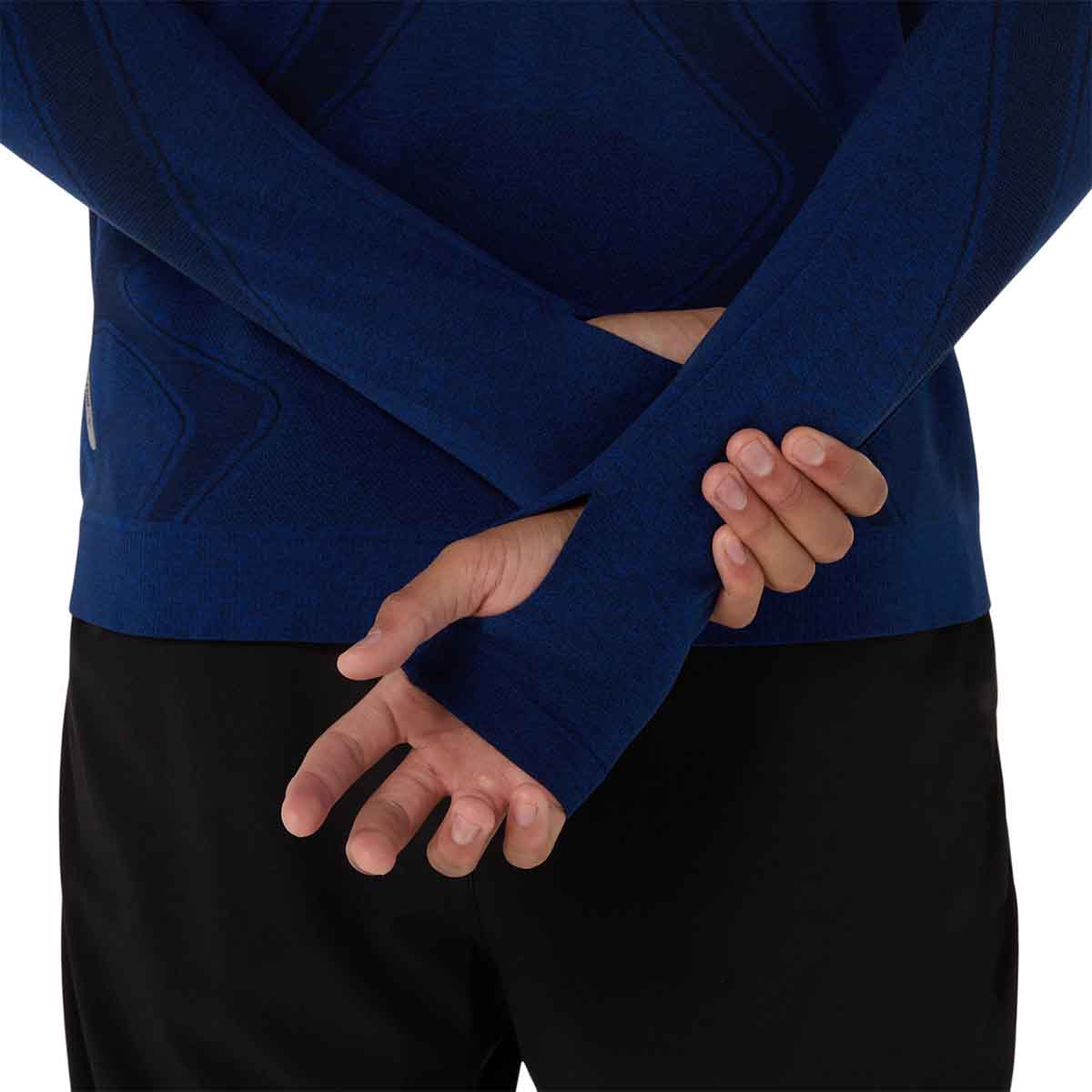 Asics Road Seamless Ls Top Man Midnight חולצת ריצה ארוכה אסיקס לגברים