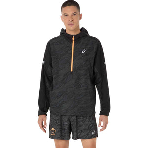 Asics Fujitrail Packable Windbreaker Man Performance Black מעיל ריצה מתקפל לגברים