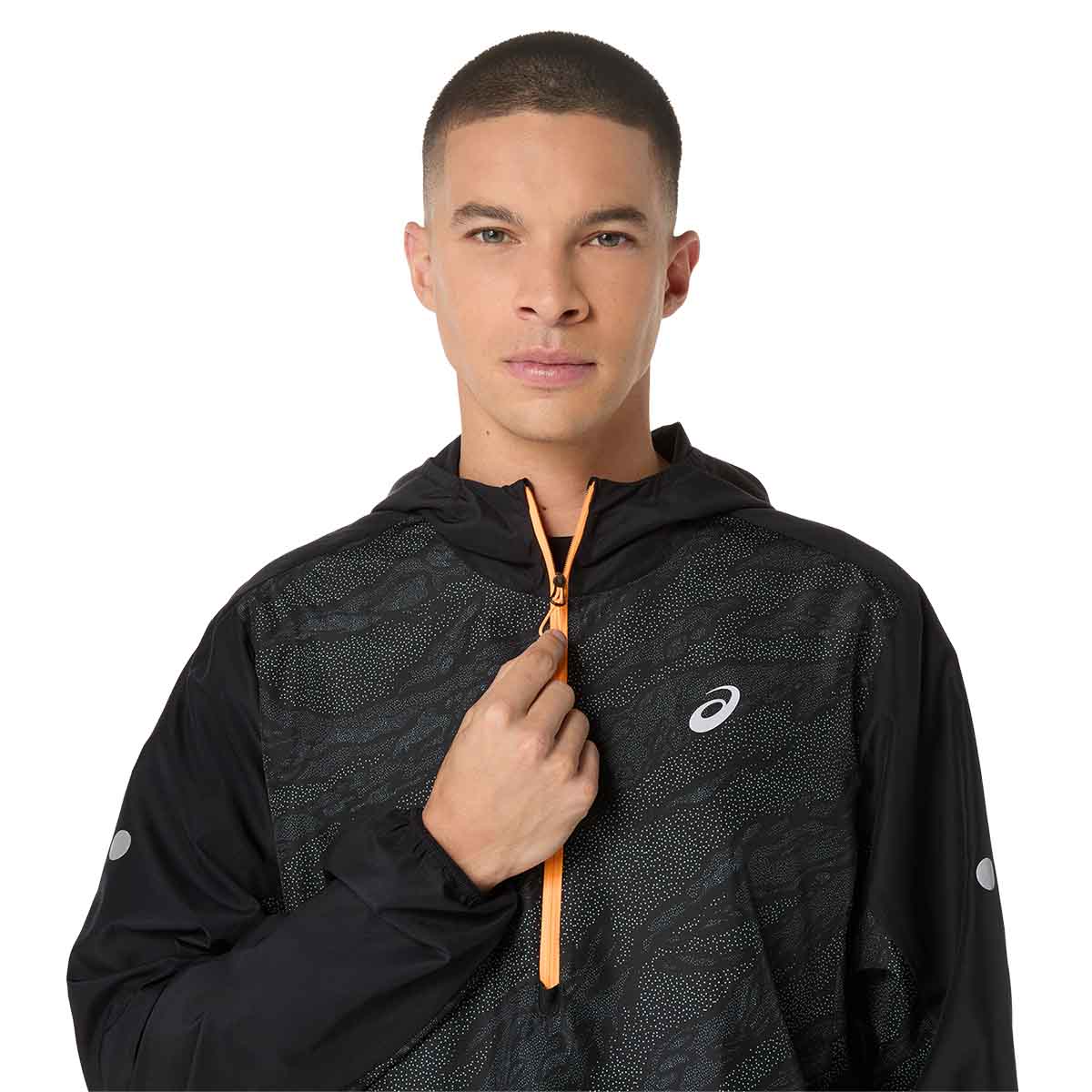 Asics Fujitrail Packable Windbreaker Man Performance Black מעיל ריצה מתקפל לגברים