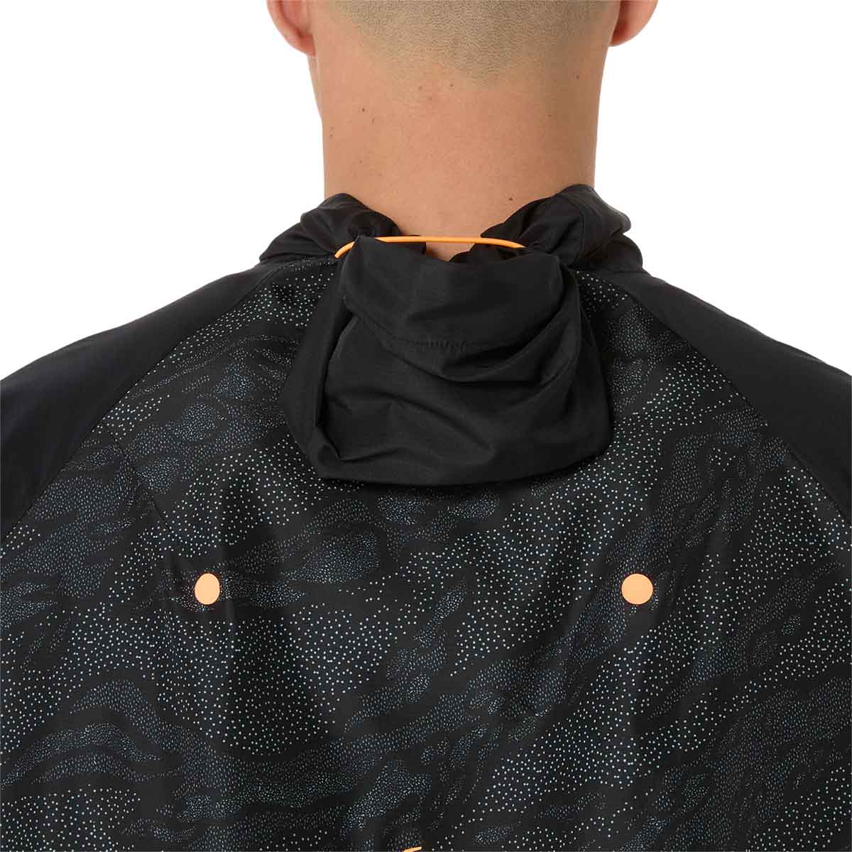 Asics Fujitrail Packable Windbreaker Man Performance Black מעיל ריצה מתקפל לגברים