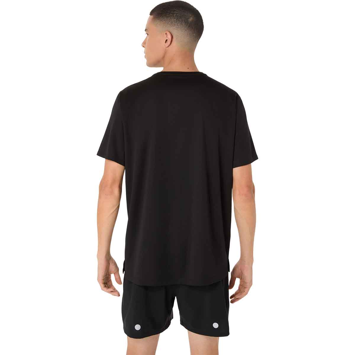 Asics Fujitrail Logo Ss Top Man Performance Black חולצת ריצה קצרה לגברים