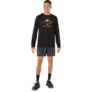 Asics Fujitrail Logo Ls Top Man Performance Black חולצת ריצה ארוכה לגברים