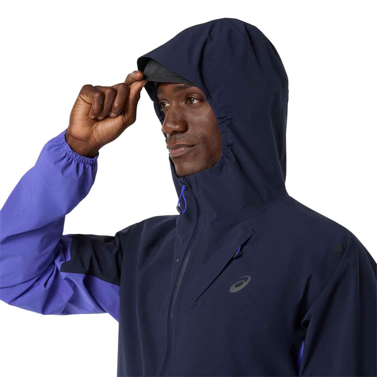 Asics Metarun Legend Jacket Men Midnight Cobalt Burst Illuminate Green ג'קט ריצה לגברים