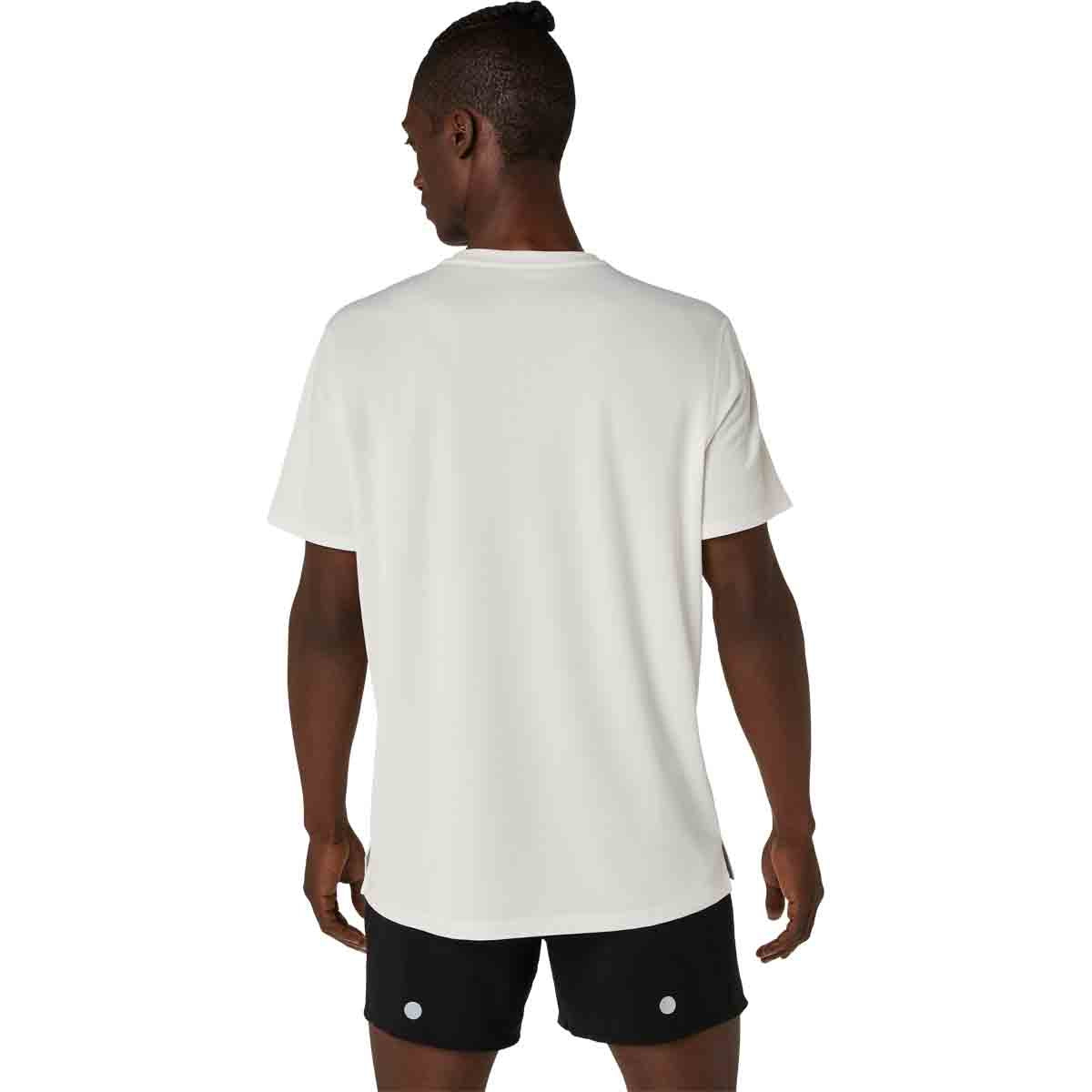 Asics Fujitrail Logo SS Top Men Cream חולצת ריצה לגברים