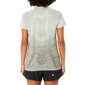 Asics Seamless Ss Top Women Mantle Green Olive Grey חולצת ריצה לנשים