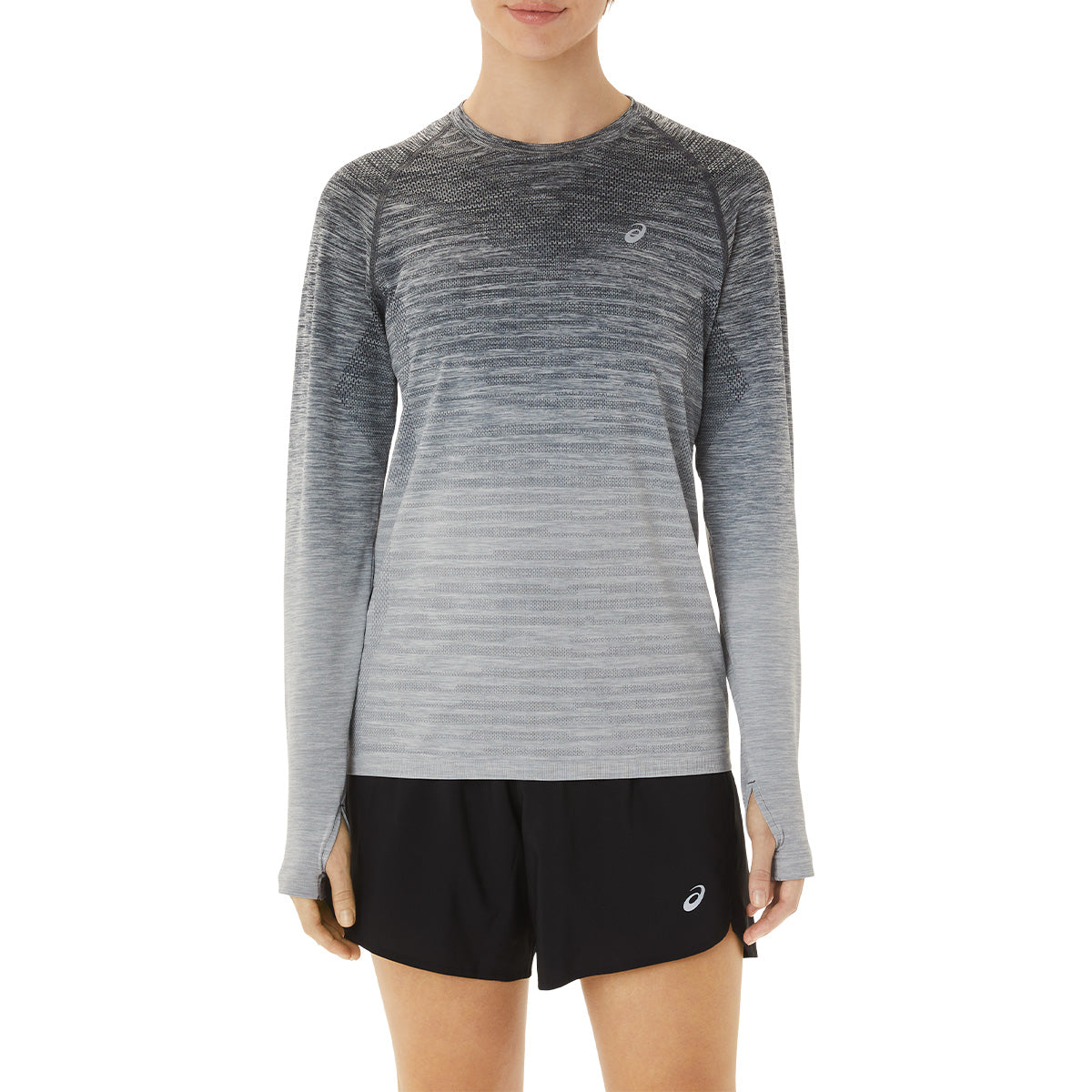 Asics Seamless Ls Top Grey חולצת נשים אסיקס