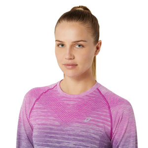 Asics Seamless LS Top Bold Magenta Blue Expanse חולצת אסיקס לנשים