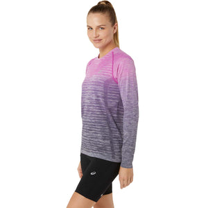 Asics Seamless LS Top Bold Magenta Blue Expanse חולצת אסיקס לנשים