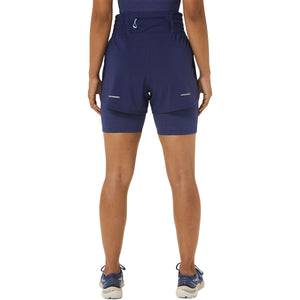 Asics Nagino 4In Run Short Women Blue מכנסי נשים אסיקס