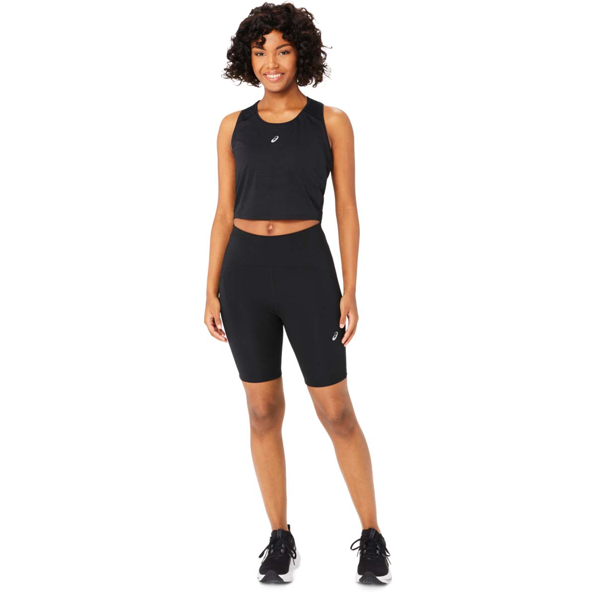 Asics Road High Waist 8In Sprinter Woman Performance Black מכנסי ריצה לנשים