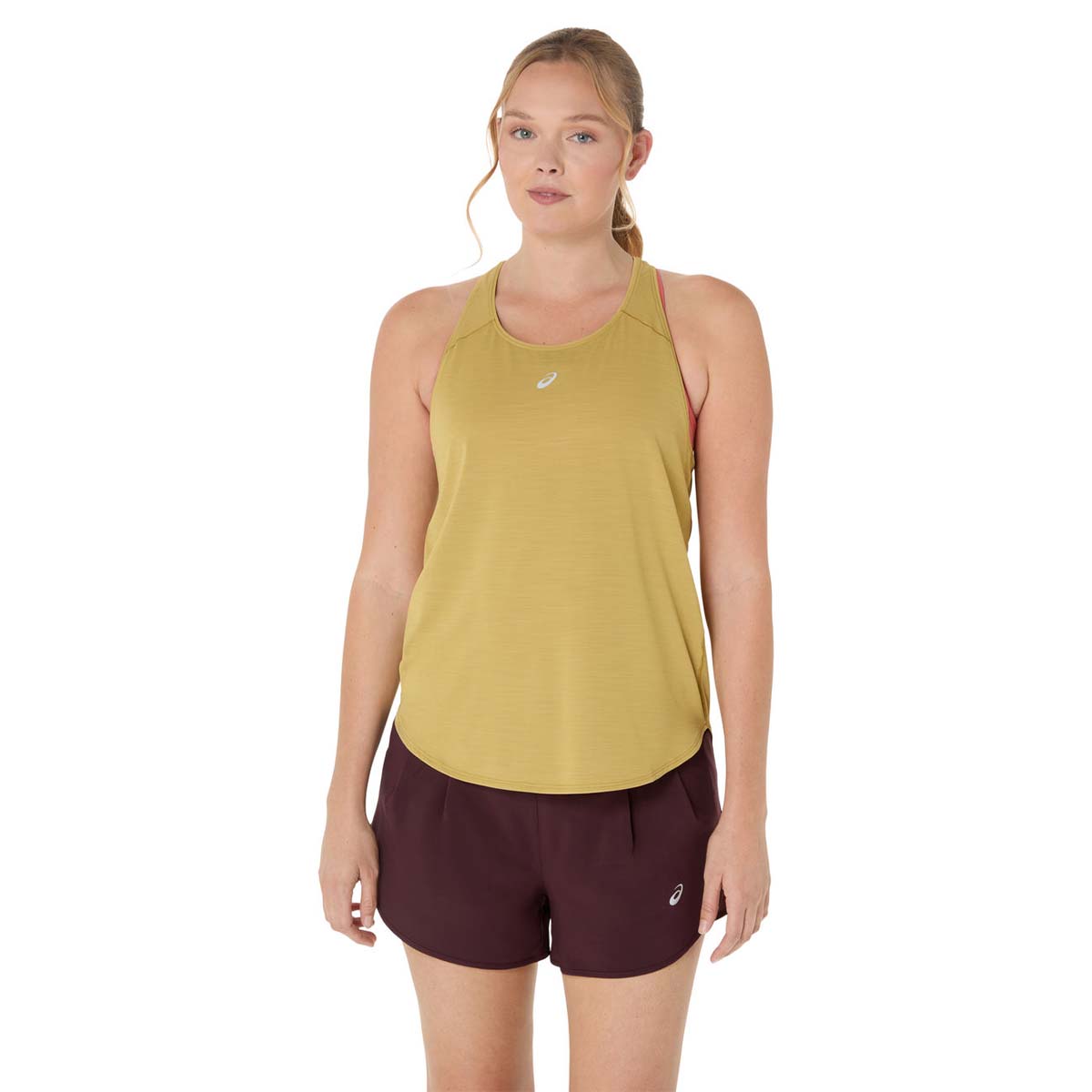 Asics Road Tank Woman Lemongrass גופיית ריצה אסיקס לנשים