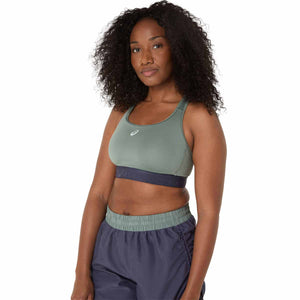 Asics Road Compression Bra Woman Monument Blue Indigo Fog גופיית ריצה לנשים אסיקס