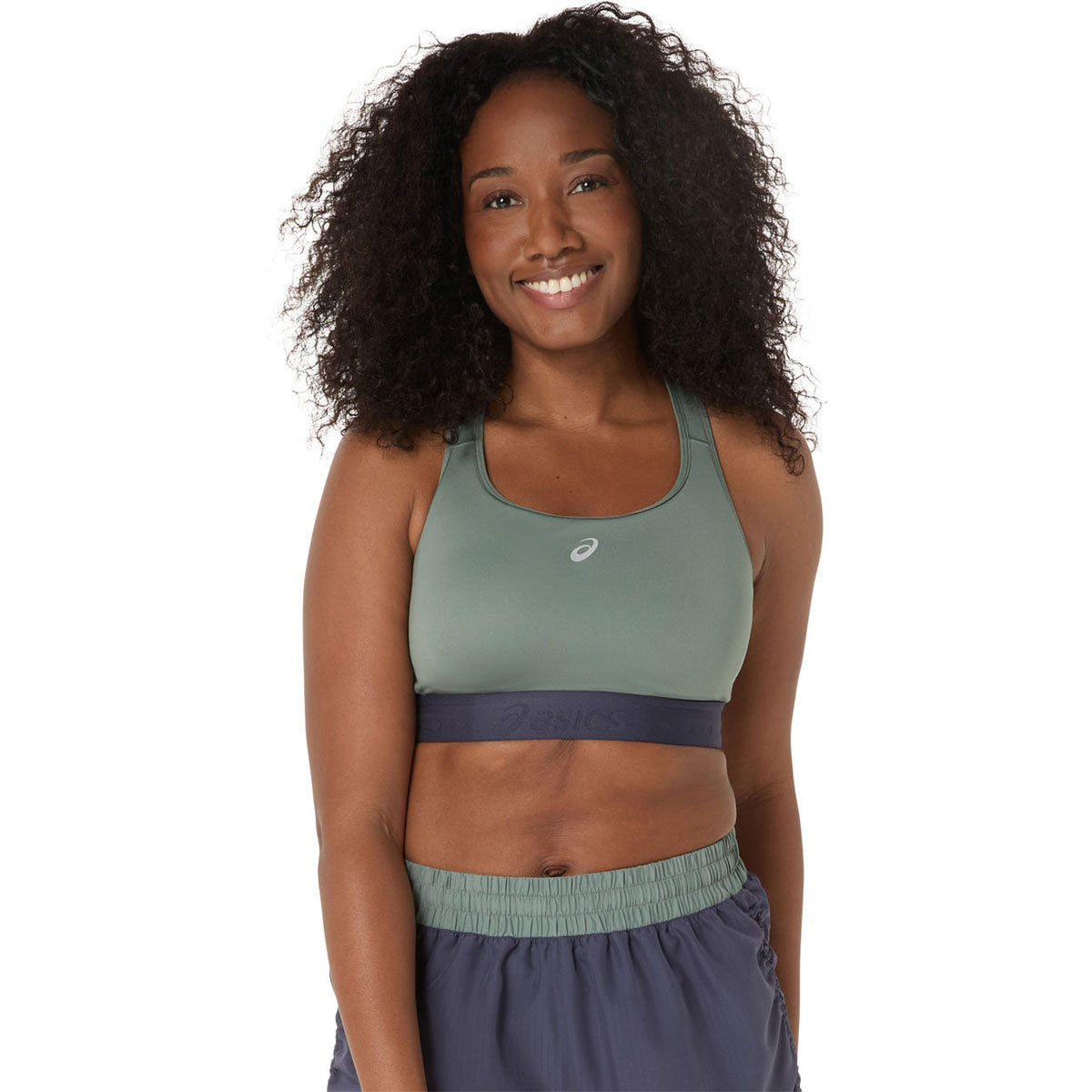 Asics Road Compression Bra Woman Monument Blue Indigo Fog גופיית ריצה לנשים אסיקס