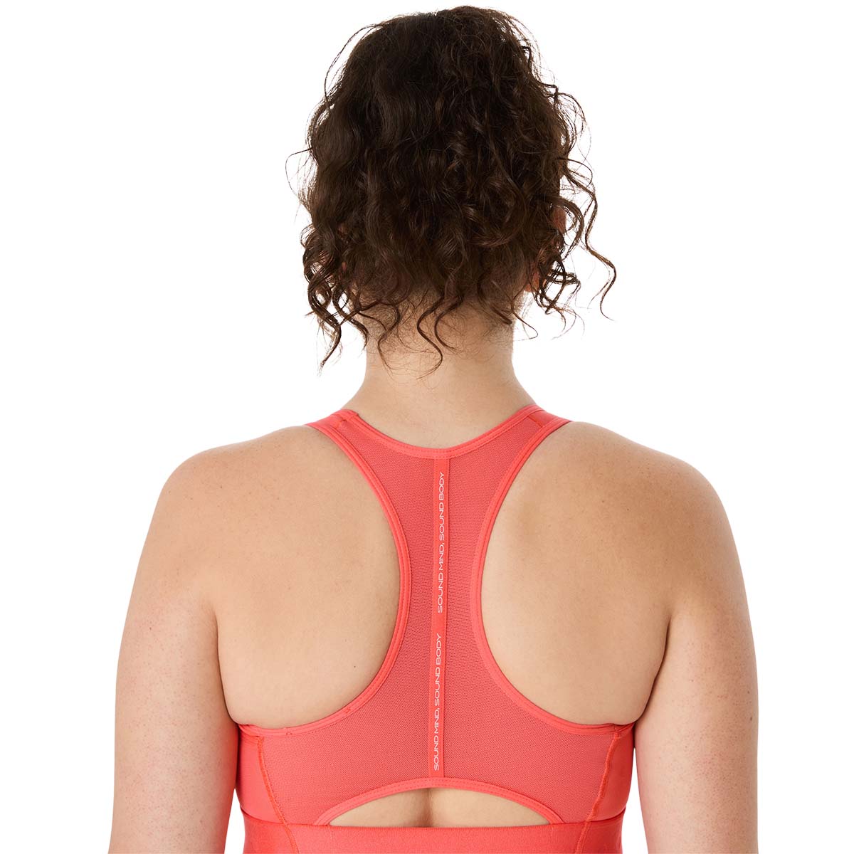 Asics Road Compression Bra Women Coral Reef גופיית ריצה לנשים
