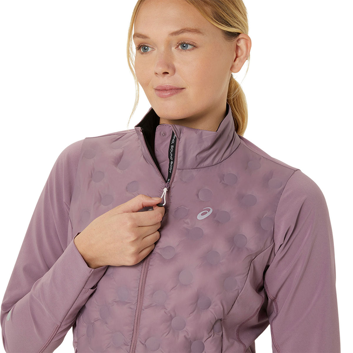 Asics Road Winter Jacket Dusty Mauve ג'קט אסיקס לנשים