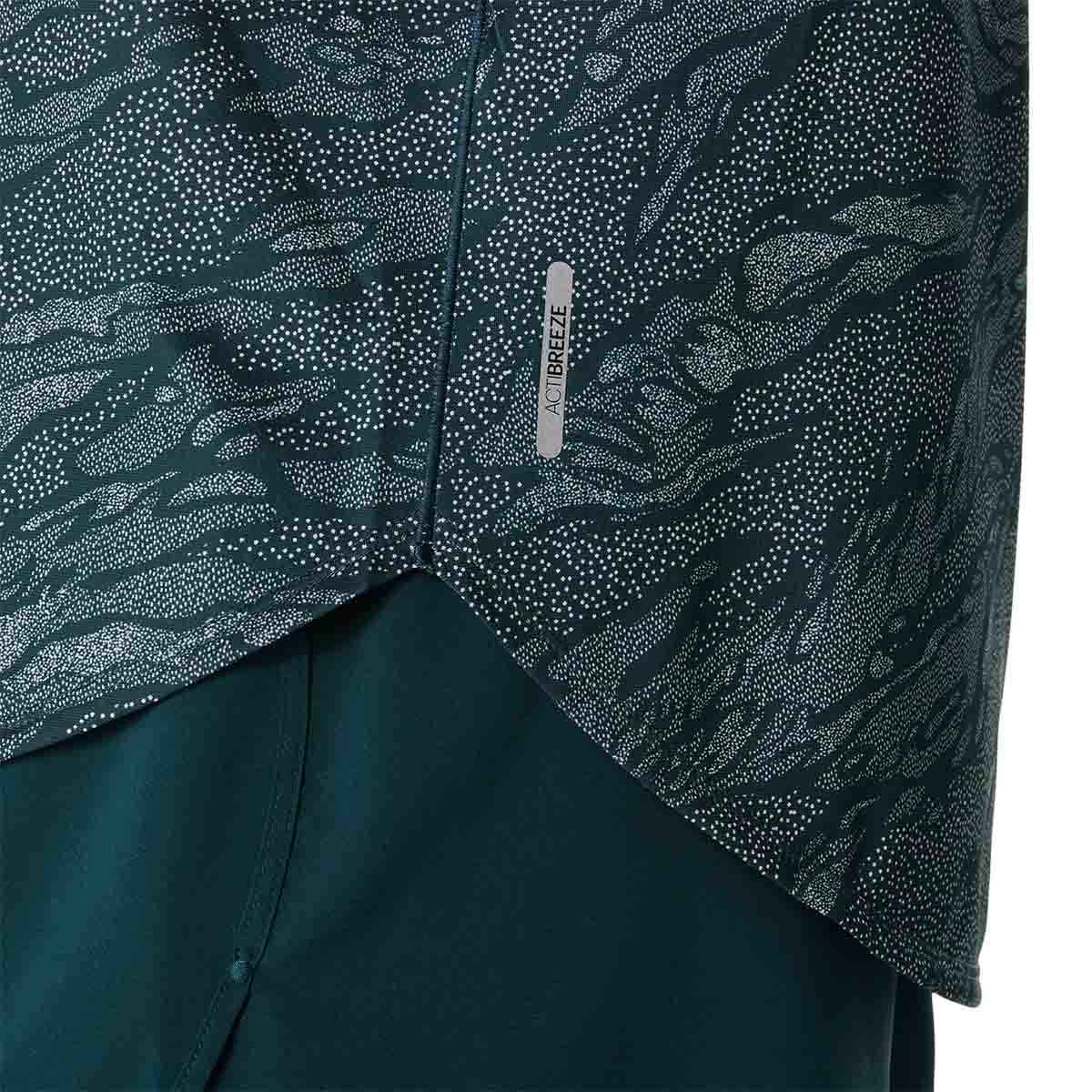 Asics Road All Over Print Tank Women Saxon Green Light Ube גופיית ריצה לנשים