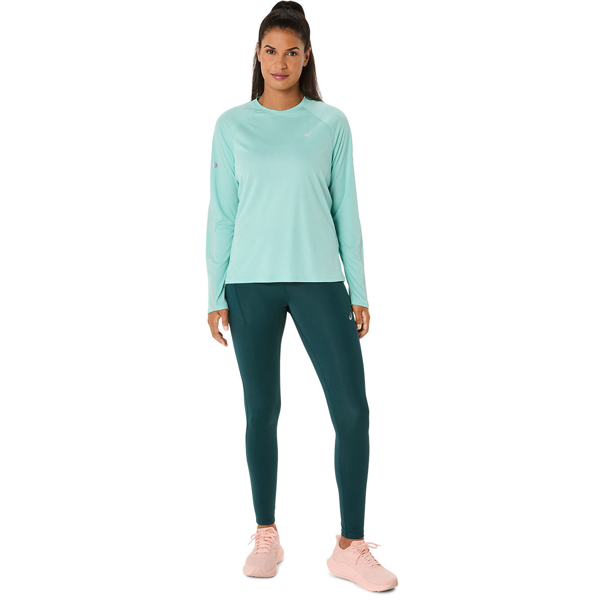 Asics Road Lite-Show Ls Top Women Oasis Green חולצת ריצה לנשים
