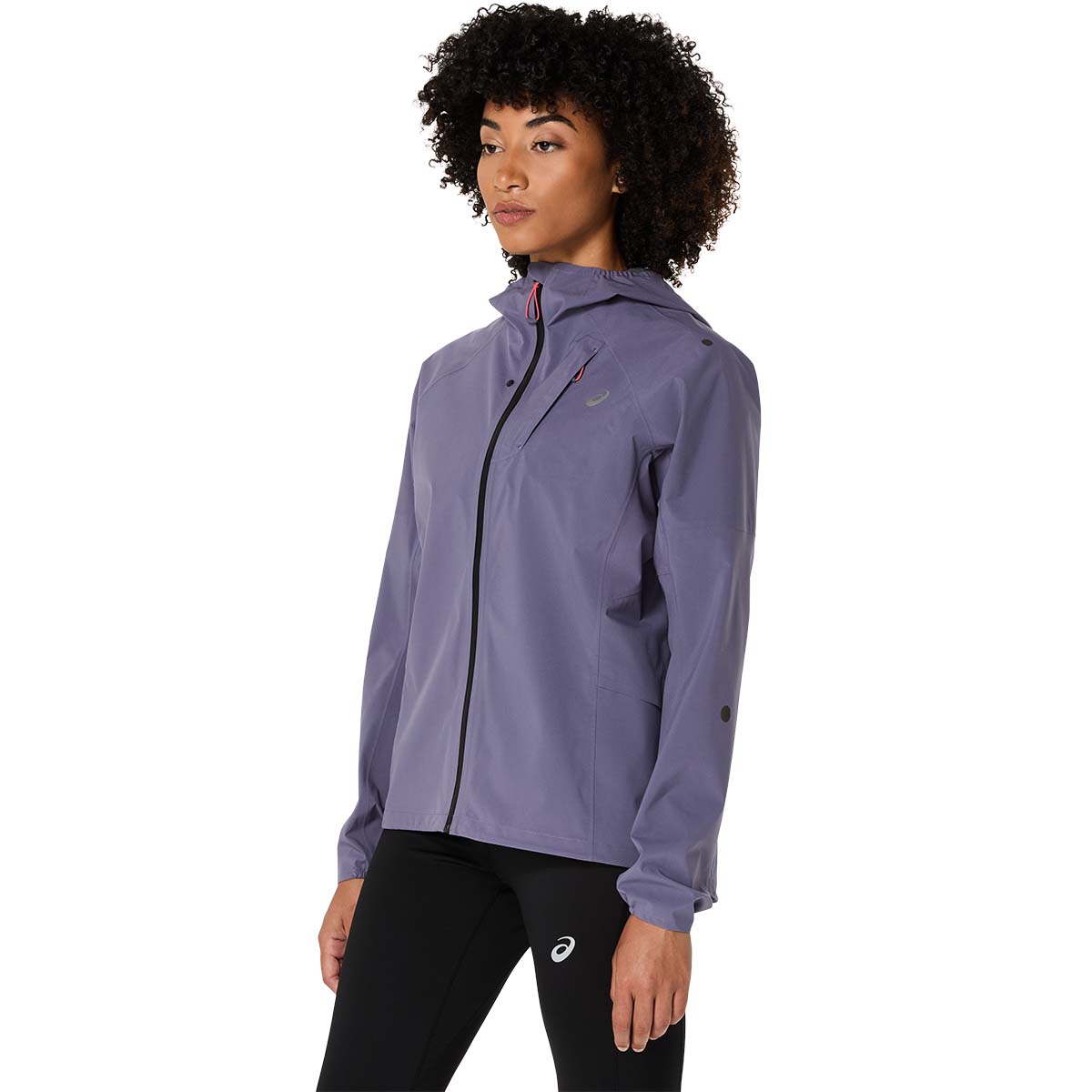 Asics Metarun Waterproof Jacket Women Greyish Purple מעיל ריצה לנשים