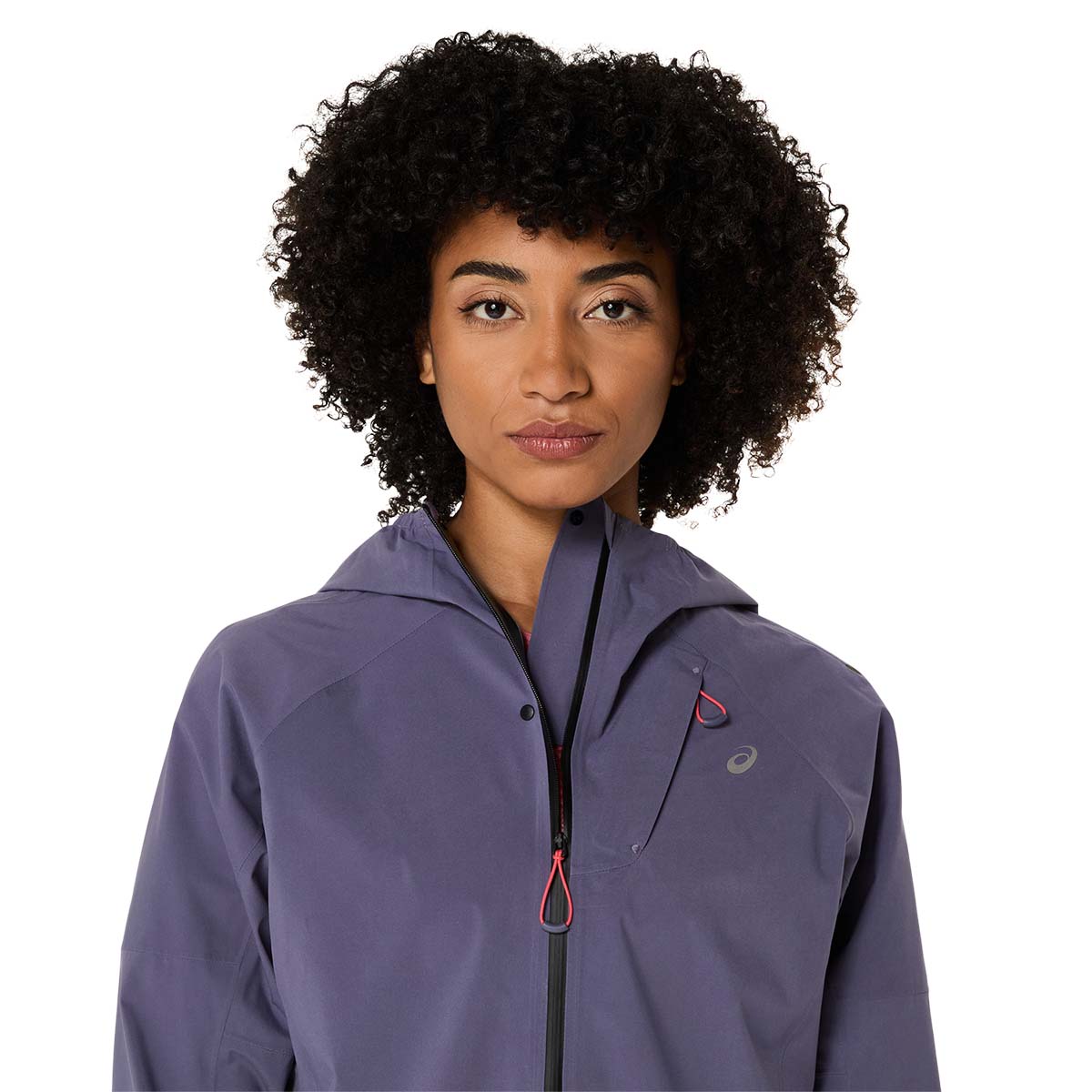 Asics Metarun Waterproof Jacket Women Greyish Purple מעיל ריצה לנשים