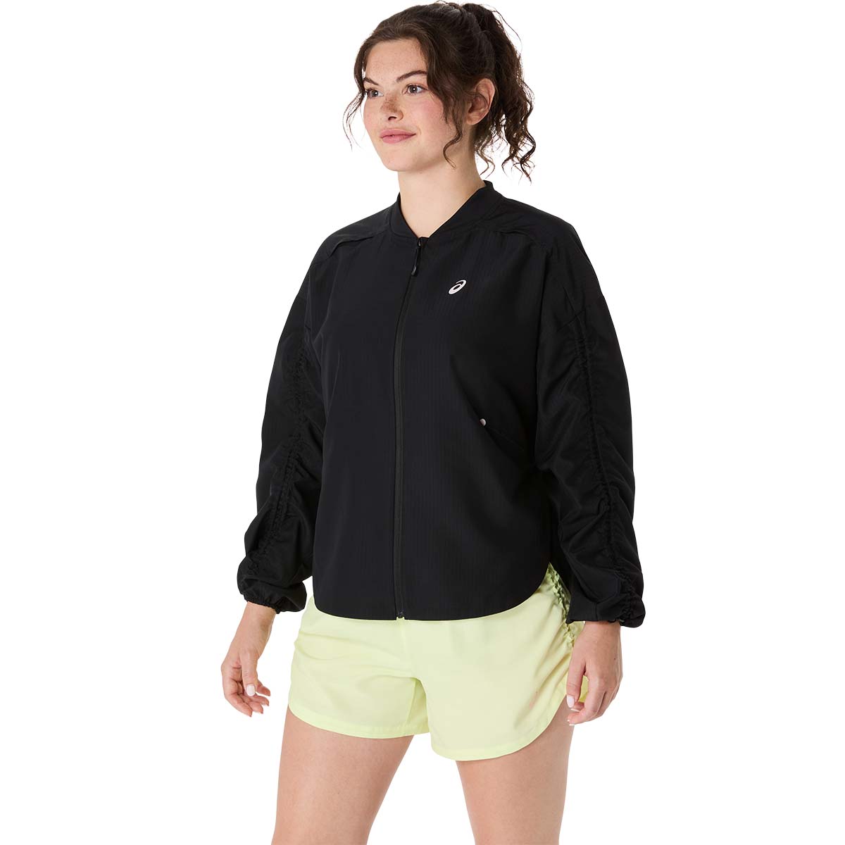 Asics Nagino Run Adjustable Jacket Women Performance Black ג'קט ריצה לנשים