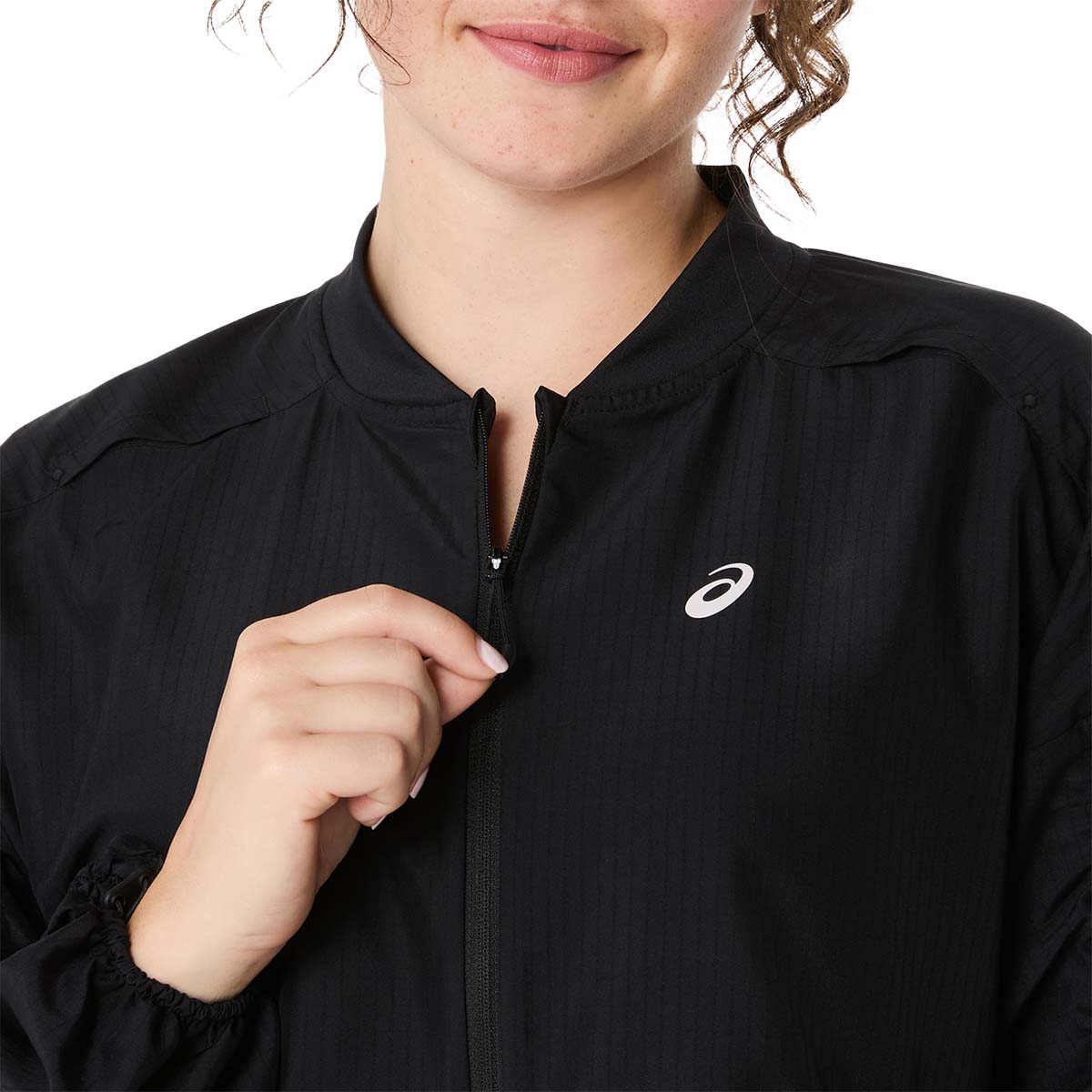 Asics Nagino Run Adjustable Jacket Women Performance Black ג'קט ריצה לנשים