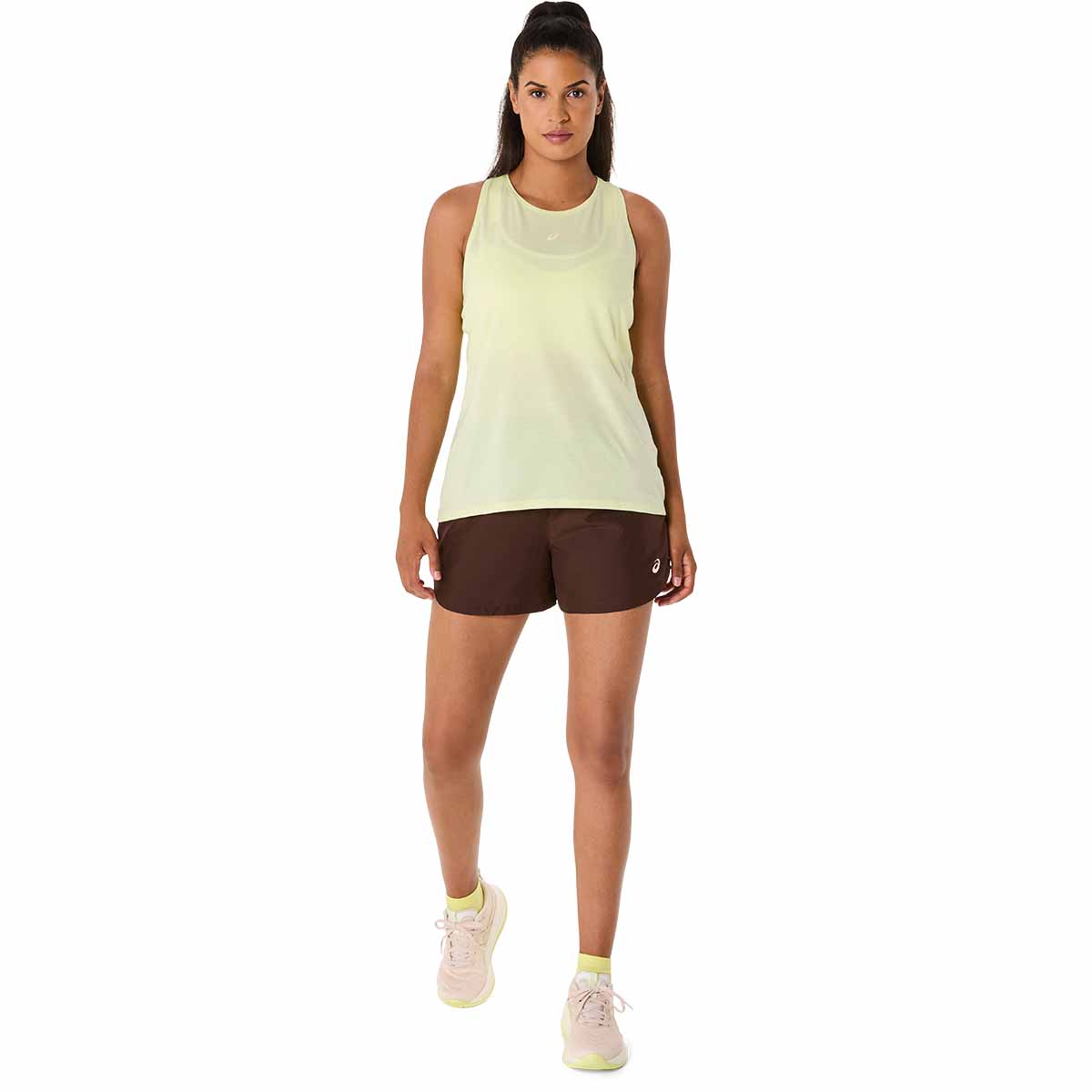 Asics Nagino Run Adjustable Tank Women Huddle Yellow Heather גופיה לנשים אסיקס