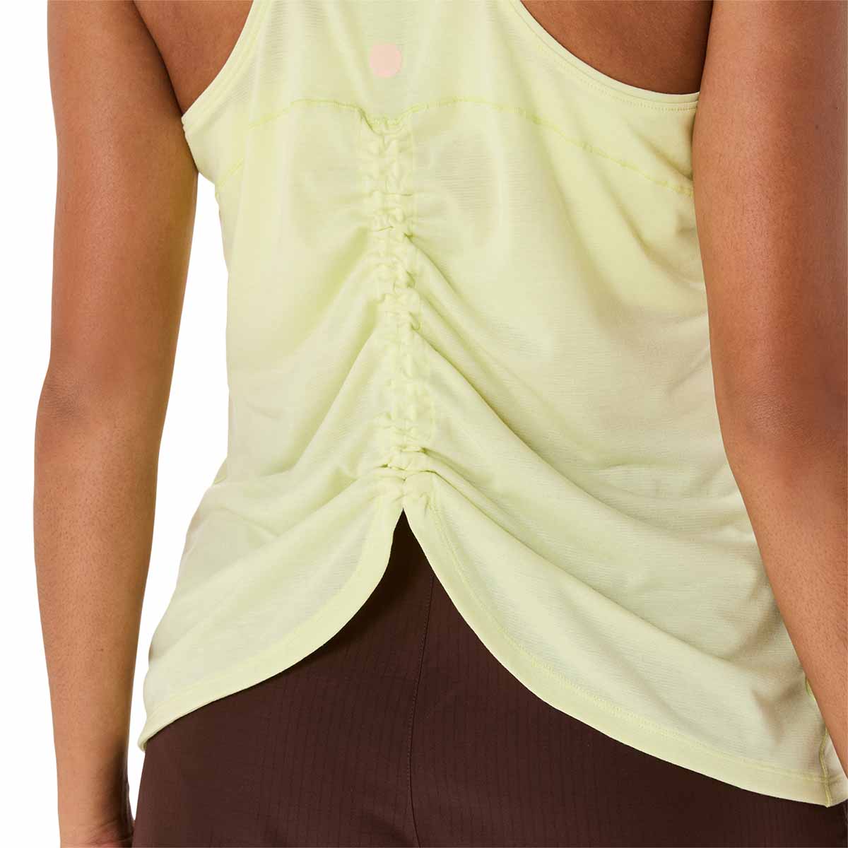 Asics Nagino Run Adjustable Tank Women Huddle Yellow Heather גופיה לנשים אסיקס