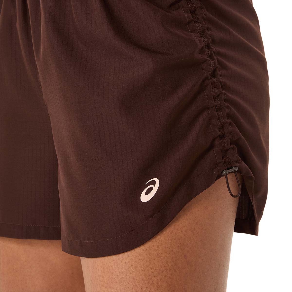 Asics Nagino Run Adjustable 4In Short Women Coffee מכנסי ריצה לנשים