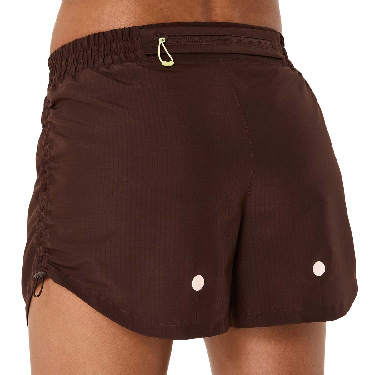 Asics Nagino Run Adjustable 4In Short Women Coffee מכנסי ריצה לנשים