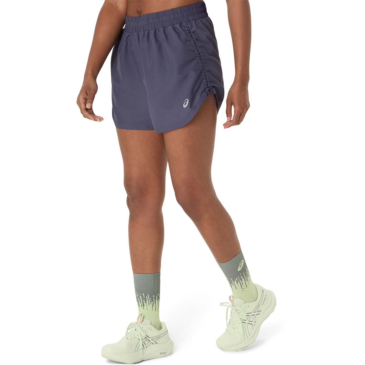 Asics Nagino 4In Run Short Woman Indigo Fog Monument Blue מכנסי ריצה לנשים