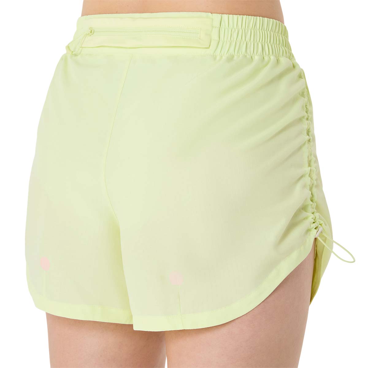 Asics Nagino Run Adjustable 4In Short Women Huddle Yellow מכנסי ריצה לנשים
