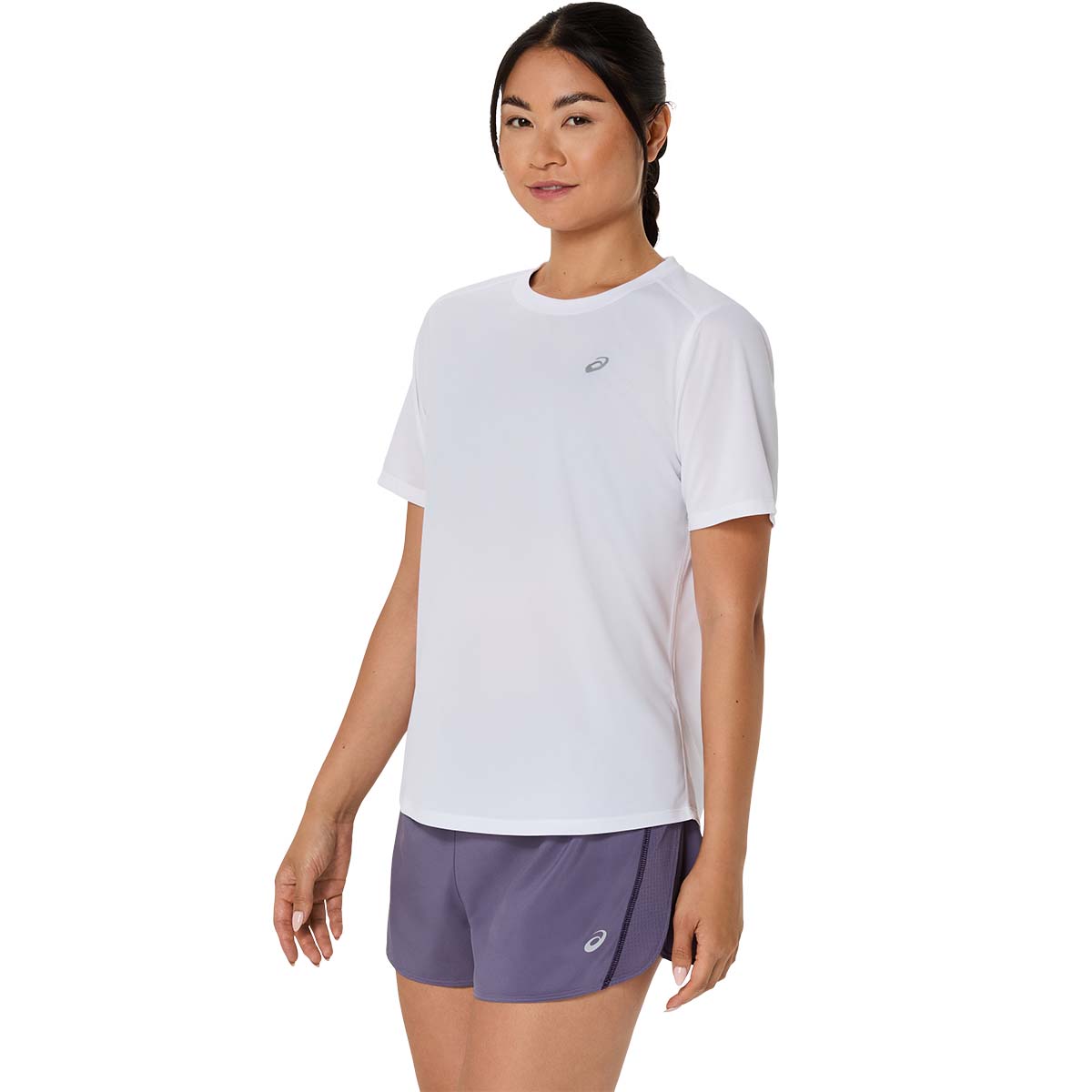 Asics Core Ss Top Women Brilliant White חולצת אסיקס לנשים