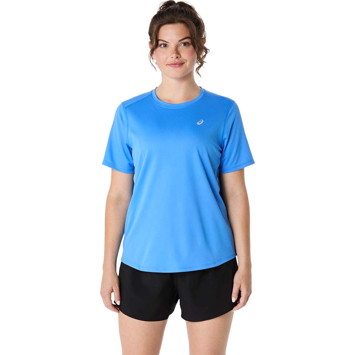 Asics Core Ss Top Women Blue Coast חולצת ריצה אסיקס לנשים