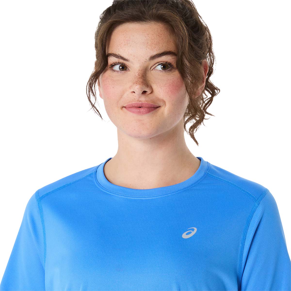 Asics Core Ss Top Women Blue Coast חולצת ריצה אסיקס לנשים