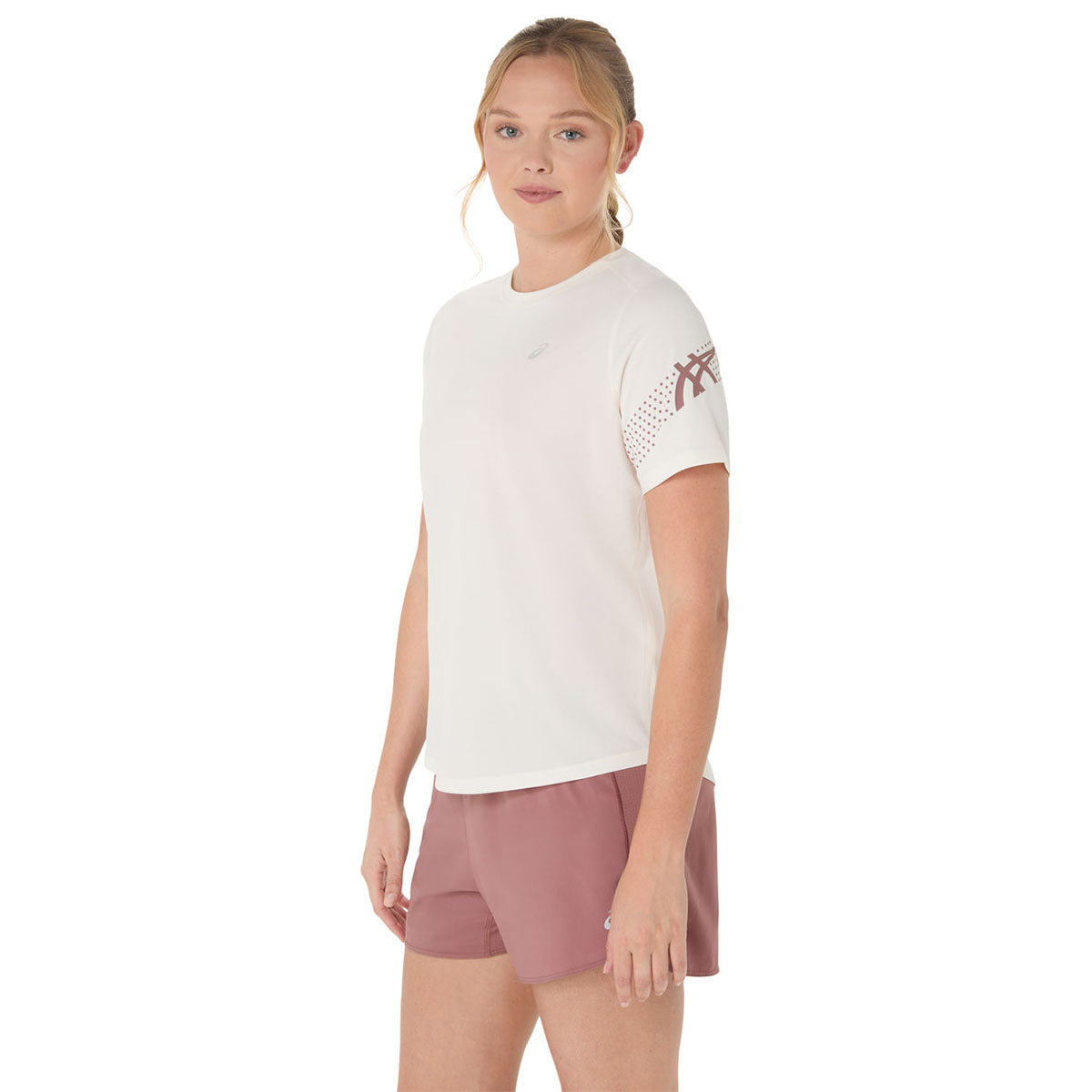 Asics Icon Ss Top Woman Birch חולצת ריצה קצרה אסיקס לנשים