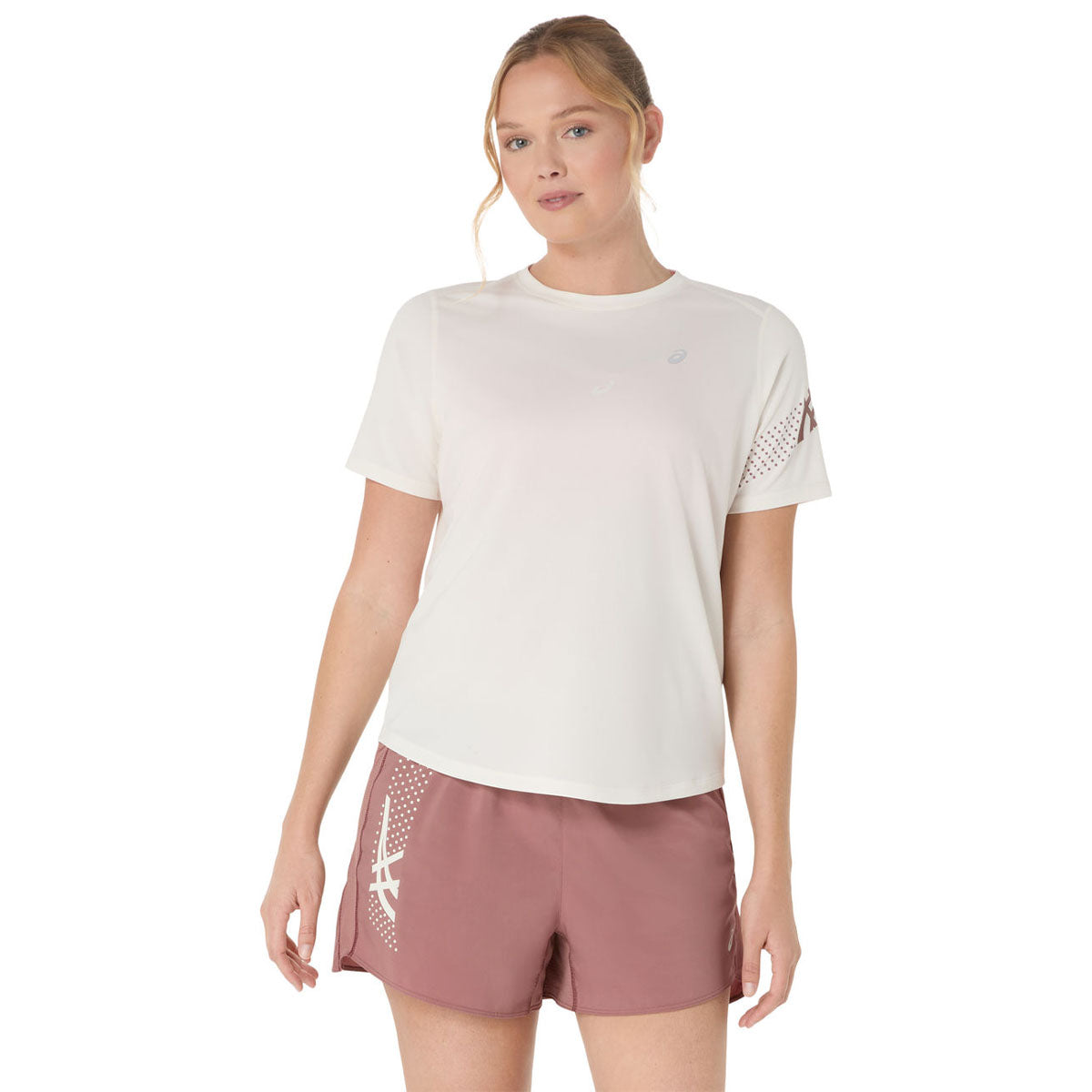 Asics Icon Ss Top Woman Birch חולצת ריצה קצרה אסיקס לנשים
