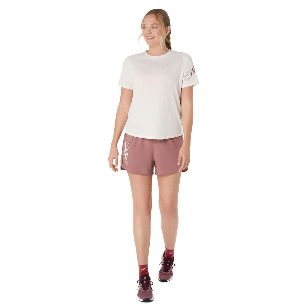 Asics Icon Ss Top Woman Birch חולצת ריצה קצרה אסיקס לנשים