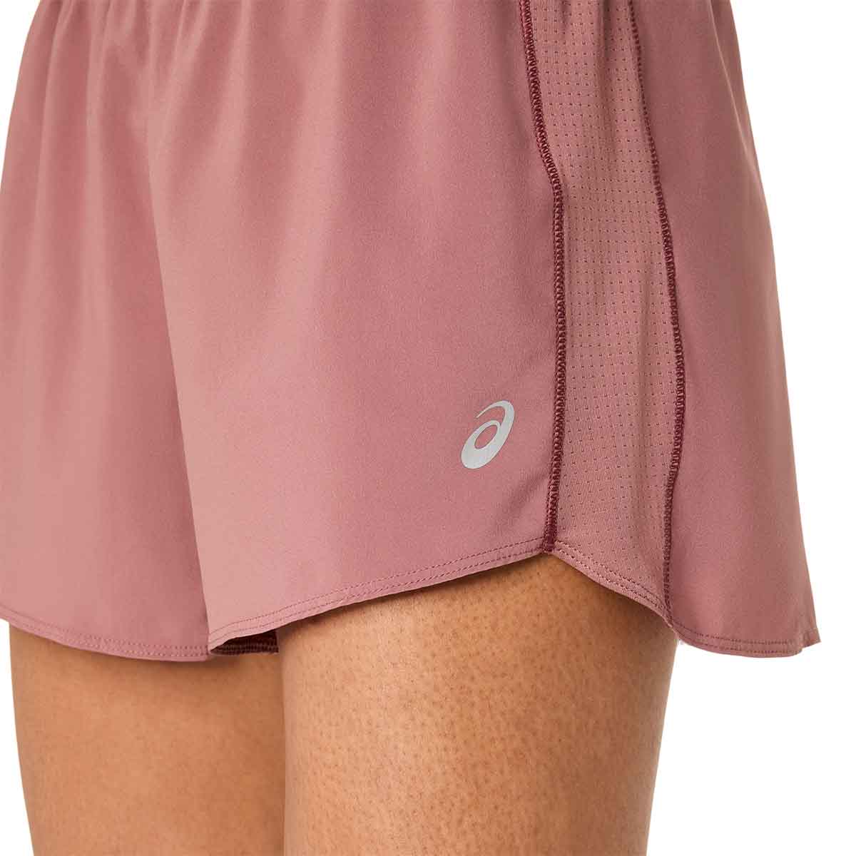 Asics Icon 4In Short Woman Rubble Red מכנסי ריצה לנשים