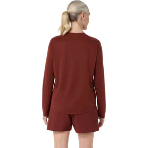 Asics Core LS Top Women Singed Red חולצת ריצה ארוכה לנשים