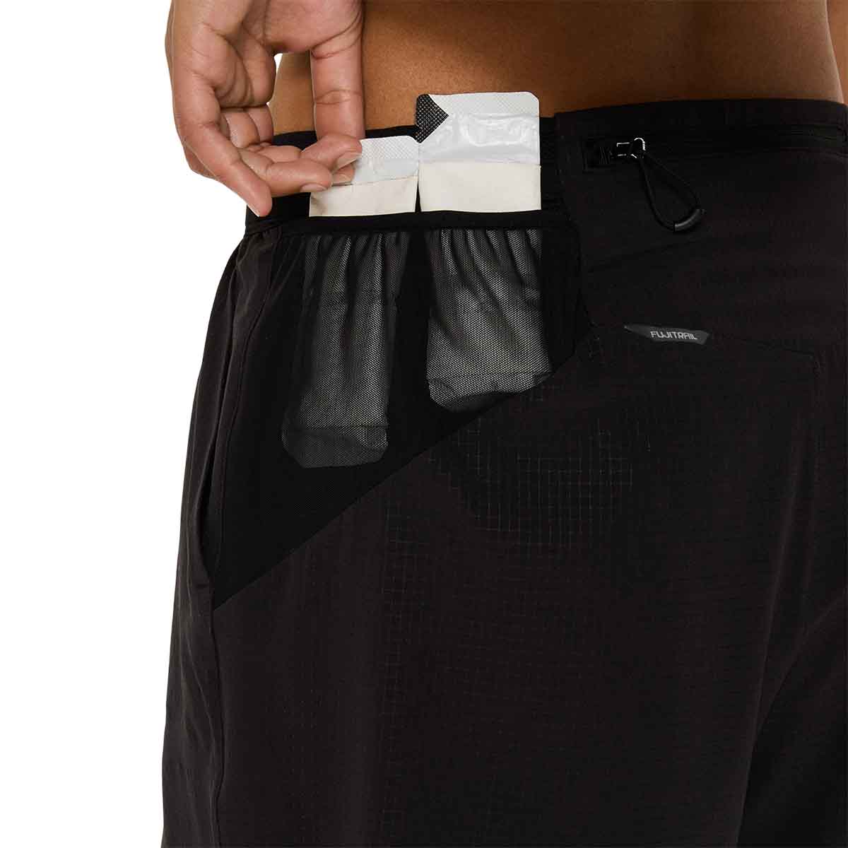 Asics Fujitrail Elite Short Woman Performance Black מכנס ריצה לנשים