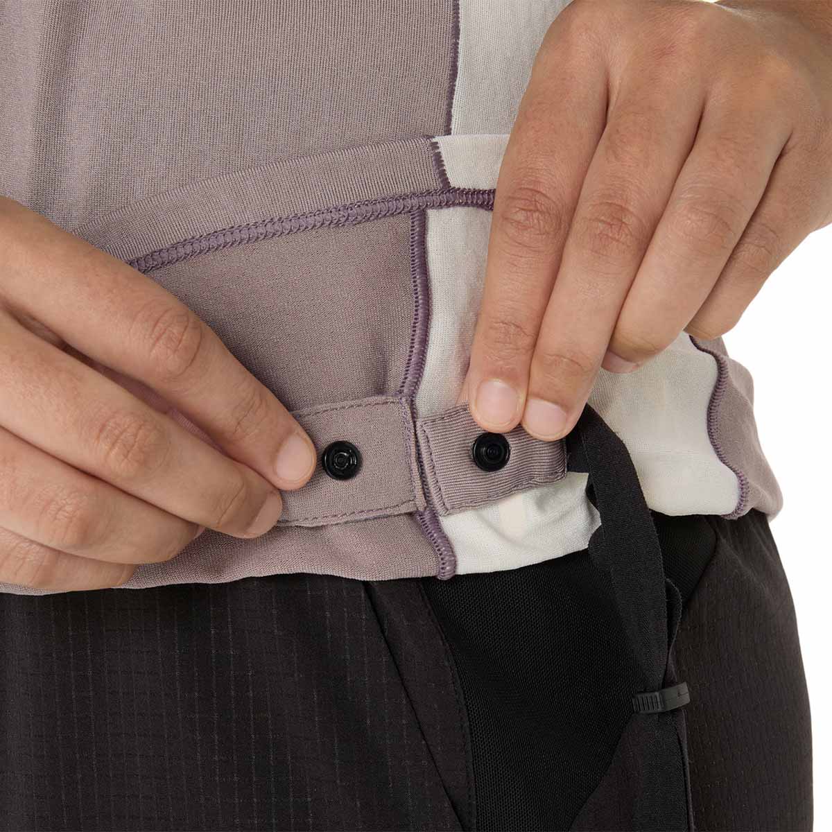 Asics Fujitrail Elite Ss Top Woman Rainstorm Grey Cream חולצת ריצה קצרה אסיקס לנשים