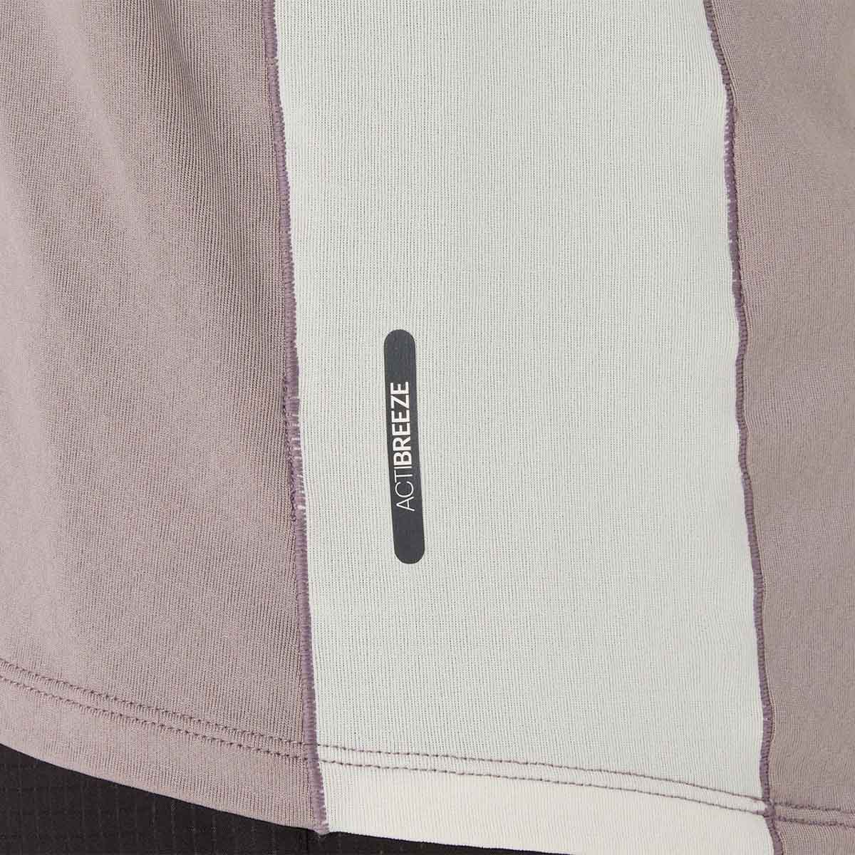 Asics Fujitrail Elite Ss Top Woman Rainstorm Grey Cream חולצת ריצה קצרה אסיקס לנשים