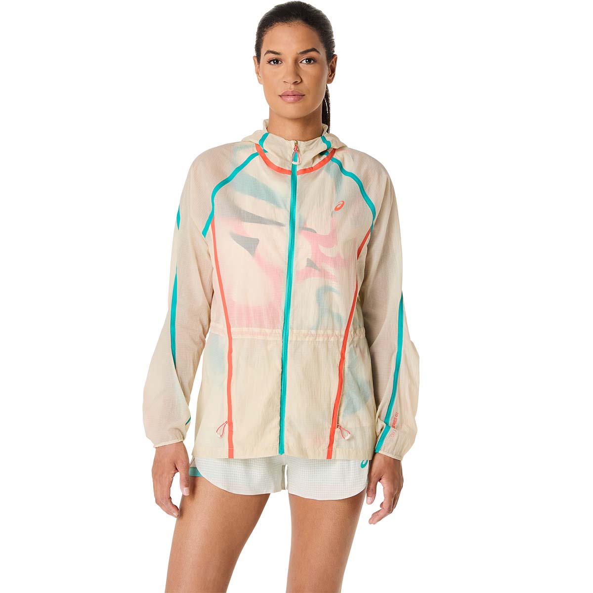 Asics Limited Series Road Packable Jacket Women Birch מעיל ריצה מתקפל לנשים