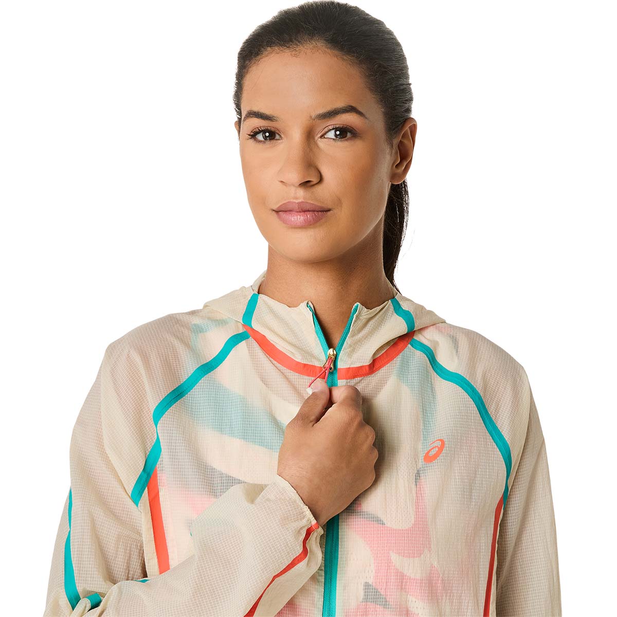 Asics Limited Series Road Packable Jacket Women Birch מעיל ריצה מתקפל לנשים