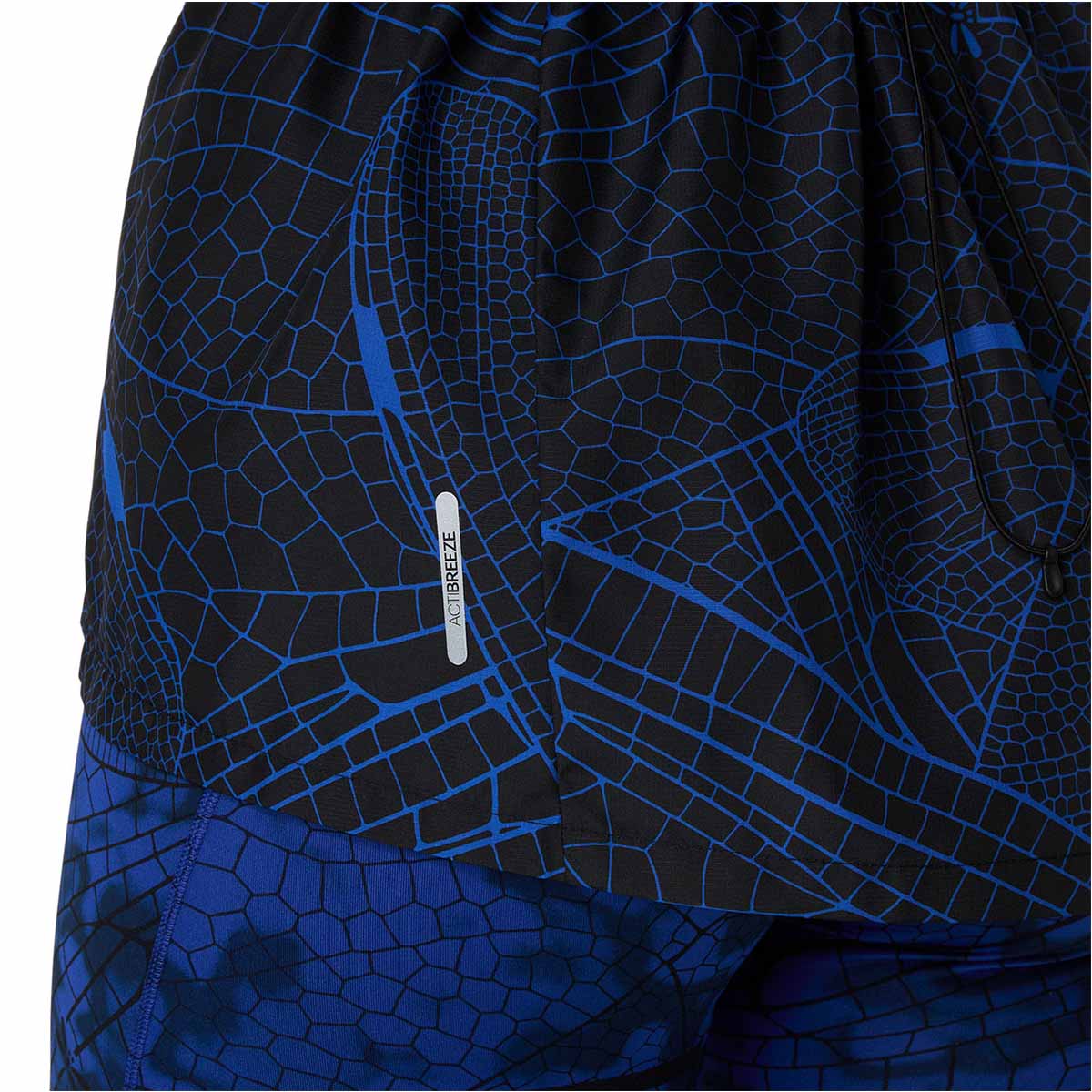 Asics Road Lite-Show Packable Jacket Woman Performance Black Dark Cobalt ג'קט ריצה לנשים