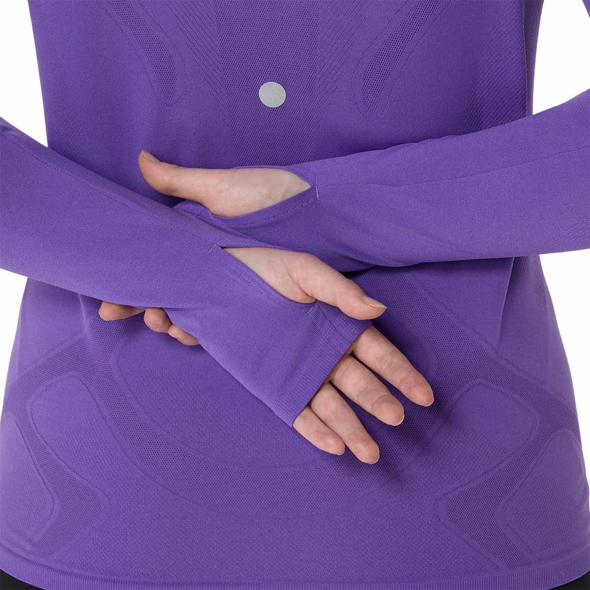 Asics Road Seamless Ls Top Woman Edo Purple חולצת ריצה לנשים