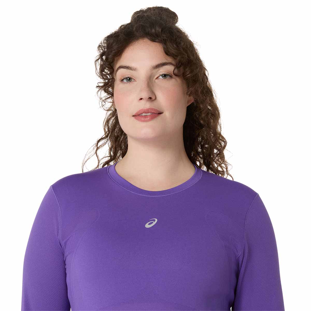 Asics Road Seamless Ls Top Woman Edo Purple חולצת ריצה לנשים