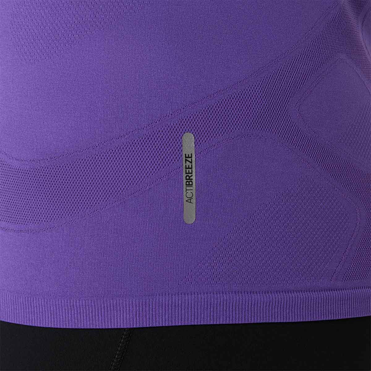 Asics Road Seamless Ls Top Woman Edo Purple חולצת ריצה לנשים