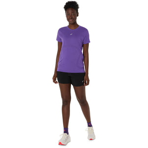 Asics Road Seamless Ss Top Woman Edo Purple חולצת ריצה לנשים