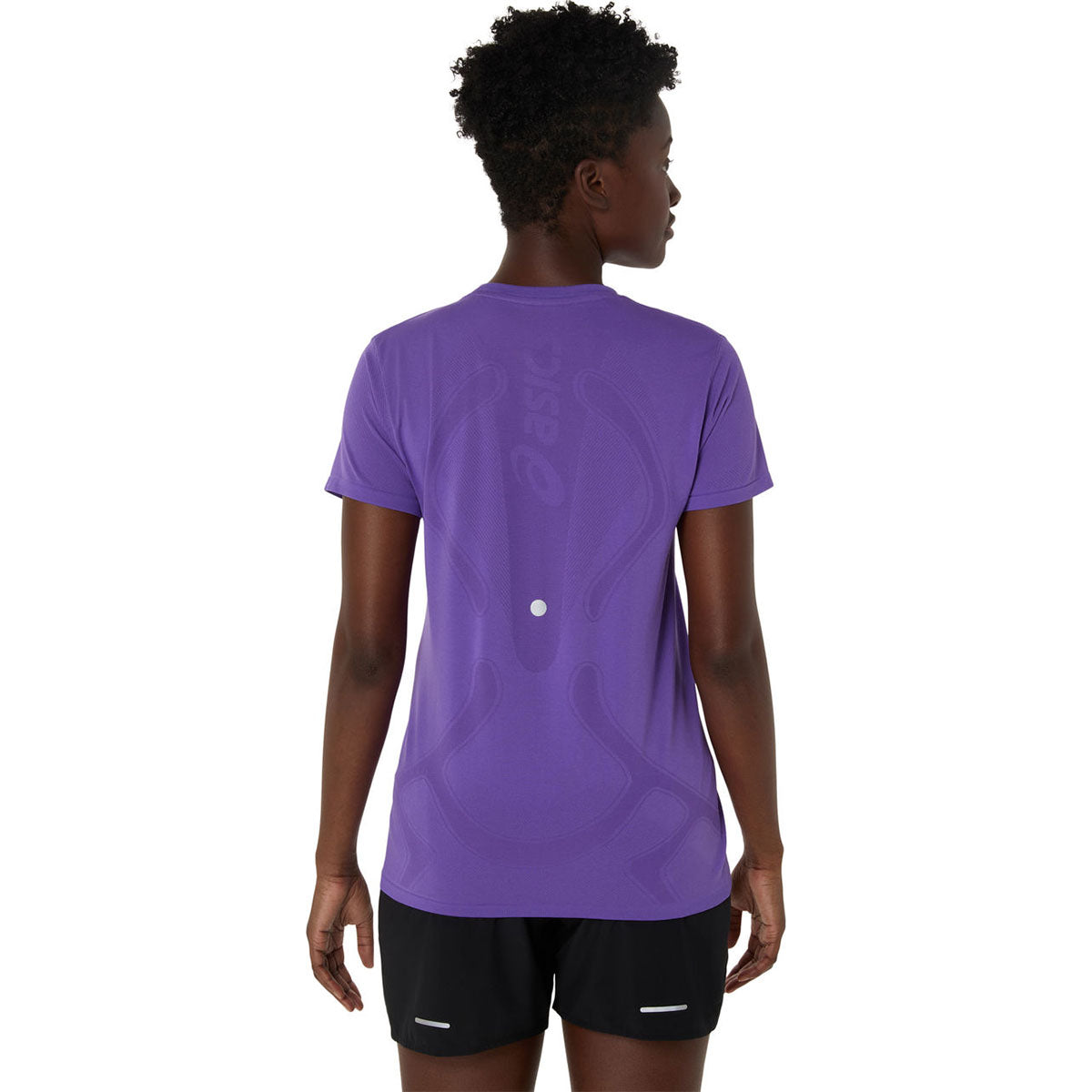Asics Road Seamless Ss Top Woman Edo Purple חולצת ריצה לנשים